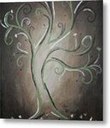Green Tree Metal Print