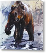 Grizzly Metal Print