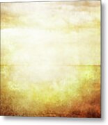 Grungy Vintage Image Of Sea And Sky In Sunlight Metal Print