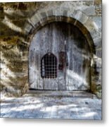 Guard Tower Door - Rothenburg Metal Print