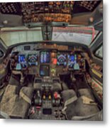 Gulfstream Cockpit Metal Print