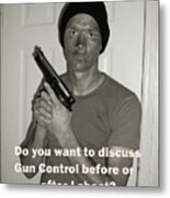 Gun Control Metal Print