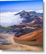 Haleakala Craters Maui Metal Print