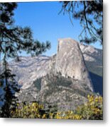 Half Dome Framed Metal Print