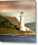 Halifax Harbor Lighthouse Metal Print