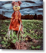 Halloween Scarecrow Metal Print