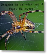 Halloween Spider Metal Print