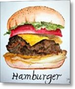 Hamburger 1 Metal Print