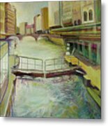 Hamburgh - A Canal Metal Print