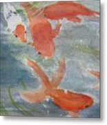 Happy Koi Metal Print