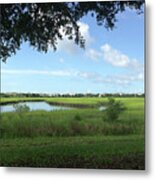 Harbor Island Blue Sky Metal Print