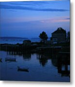 Harbor Sunset Metal Print