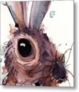 Hare Metal Print