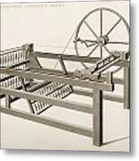 Hargreave S Spinning Jenny. Engraved By Metal Print