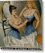 Harness Electric Corsets Vintage Advert Metal Print