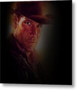 Harrison Ford As Indiana Jones Metal Print