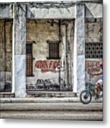 Havana Graffiti Street Scene Metal Print
