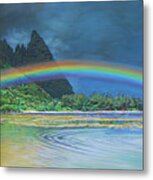 Hawaiian Rainbow Metal Print