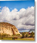 Head West Young Man Metal Print