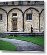 Heading To Class At Oxford Metal Print
