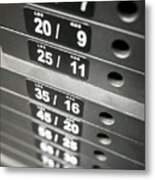 Healthclub Equipment Weight Plate Stack Metal Print