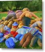 Heap Of Scarecrows Metal Print