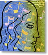 Hearing Music Metal Print