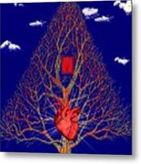 Heart Is The Abode Of The Spirit Metal Print