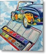 Heavenly Hotrod Metal Print