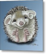 Hedgehog Metal Print