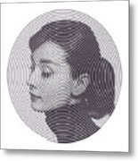 Hepburn Metal Print