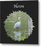 Heron Metal Print