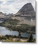 Hidden Lake And Bearhat Mountain Panorama - Late Afternoon Metal Print