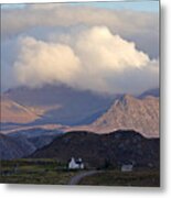Highland Crofts In The Scottish Mountains Metal Print