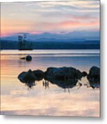 Highland Lake Sunset Metal Print