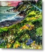 Highway  101 North Metal Print