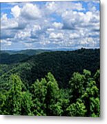 Hills And Clouds Metal Print