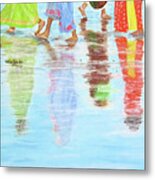 Hindu Pilgrims Metal Print