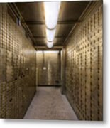 Historic Bank Safe Deposit Box Metal Print