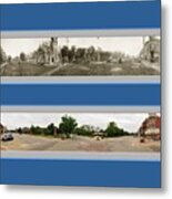 Historic Grinnell Iowa Panoramic Reproduction No 1 Metal Print