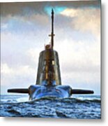 Hms Ambush Submarine 2 Metal Print