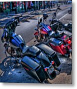 Hogs On 7th Ave Metal Print