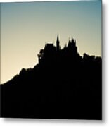 Hohenzollern Castle Silhouette Metal Print
