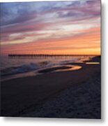 Holden Beach Pier Metal Print