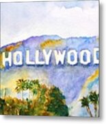 Hollywood Sign California Metal Print