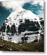 Holy Kailas North Slop Himalayas Tibet Yantra.lv Metal Print