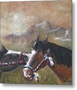 Horses Metal Print