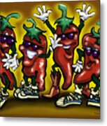 Hot Peppers Metal Print