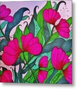 Hot Pink Metal Print