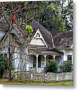 House With A Picket Fence Metal Print